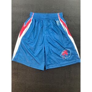 BLATANT Kids Athletic Basketball Shorts Blue‎ Lion Logo Size AS Polyester